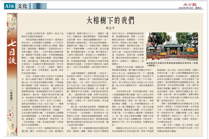 大公報 - 大榕樹下的我們