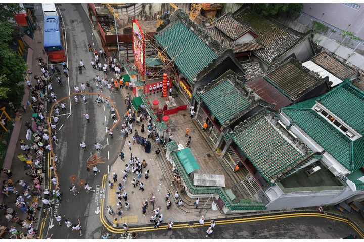 SCMP - In pictures: Man Mo Parade and Autumn Sacrificial Rites in Hong Kong
