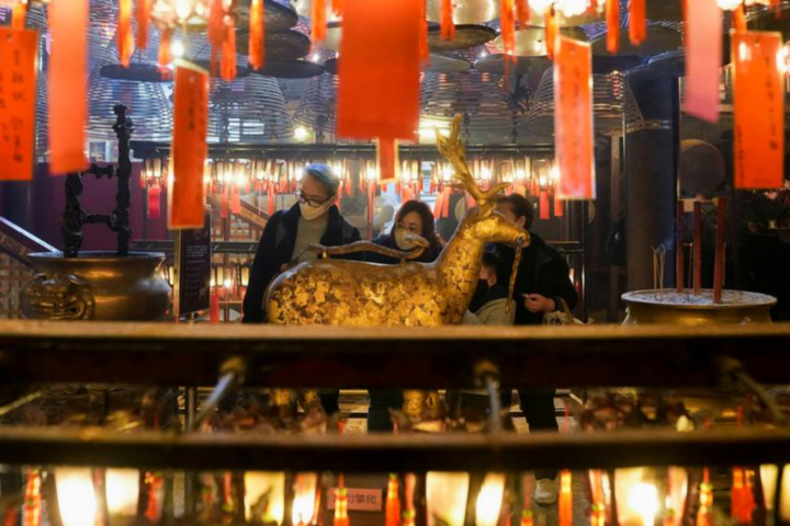 REUTERS COVID dampens Lunar New Year celebrations